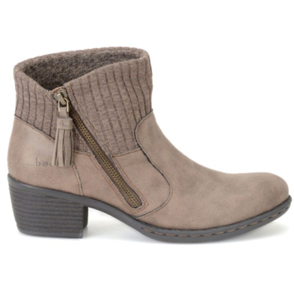 B.O.C. Bendell Taupe Ankle Boots Sz 9.5